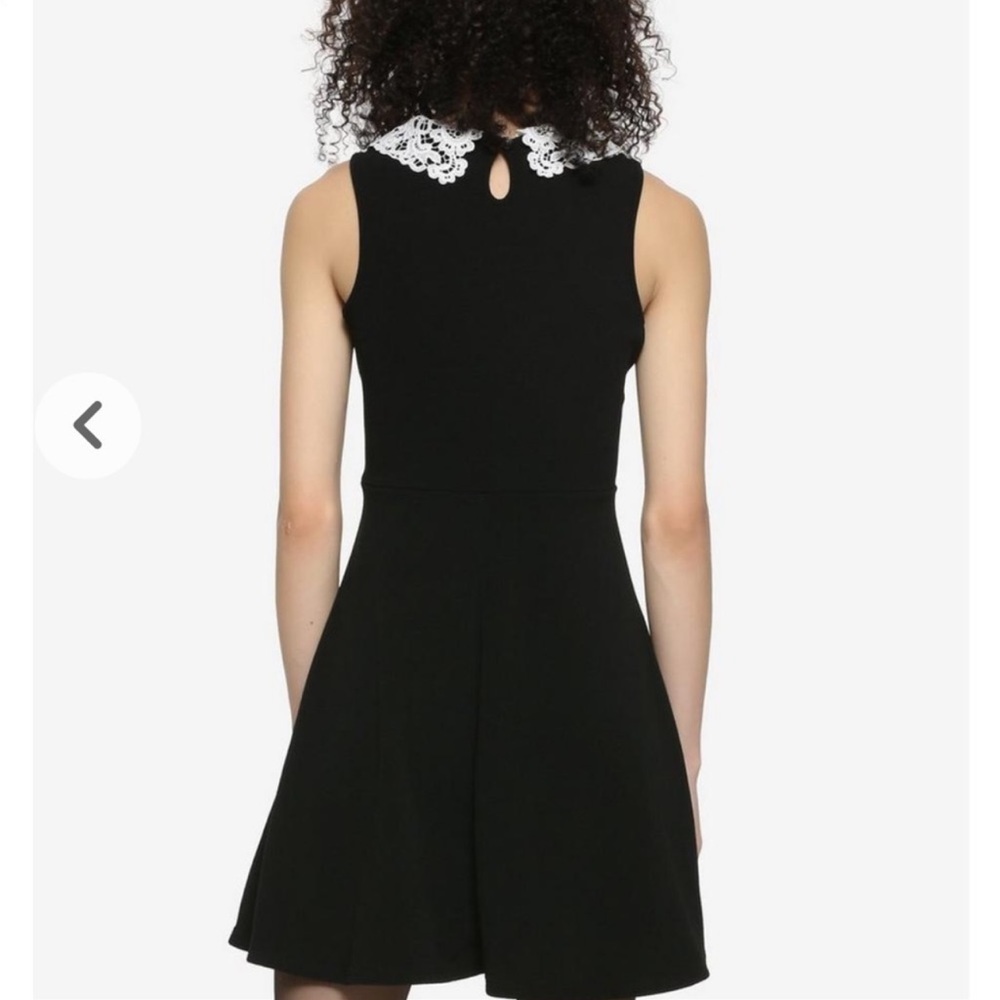 Hot Topic Midnight Hour dress. Black with white lace collar. Size S. NWT - Picture 10 of 12